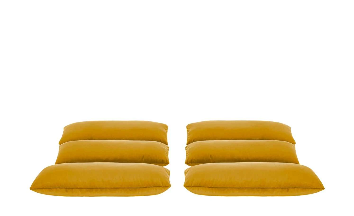 uno Nierenkissensatz 6-teilig Origo | Curry (Gelb) 6 uno Nierenkissensatz 6-teilig Origo | Curry (Gelb) – Bild 4