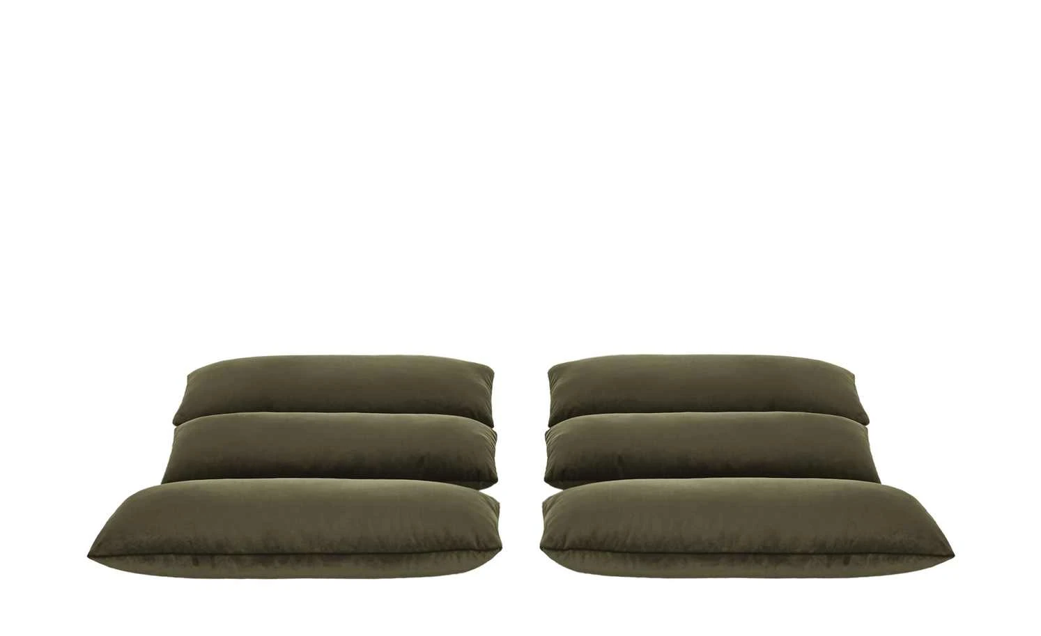 uno Nierenkissensatz 6-teilig Origo | Olivgrün 4 uno Nierenkissensatz 6-teilig Origo | Olivgrün – Bild 2