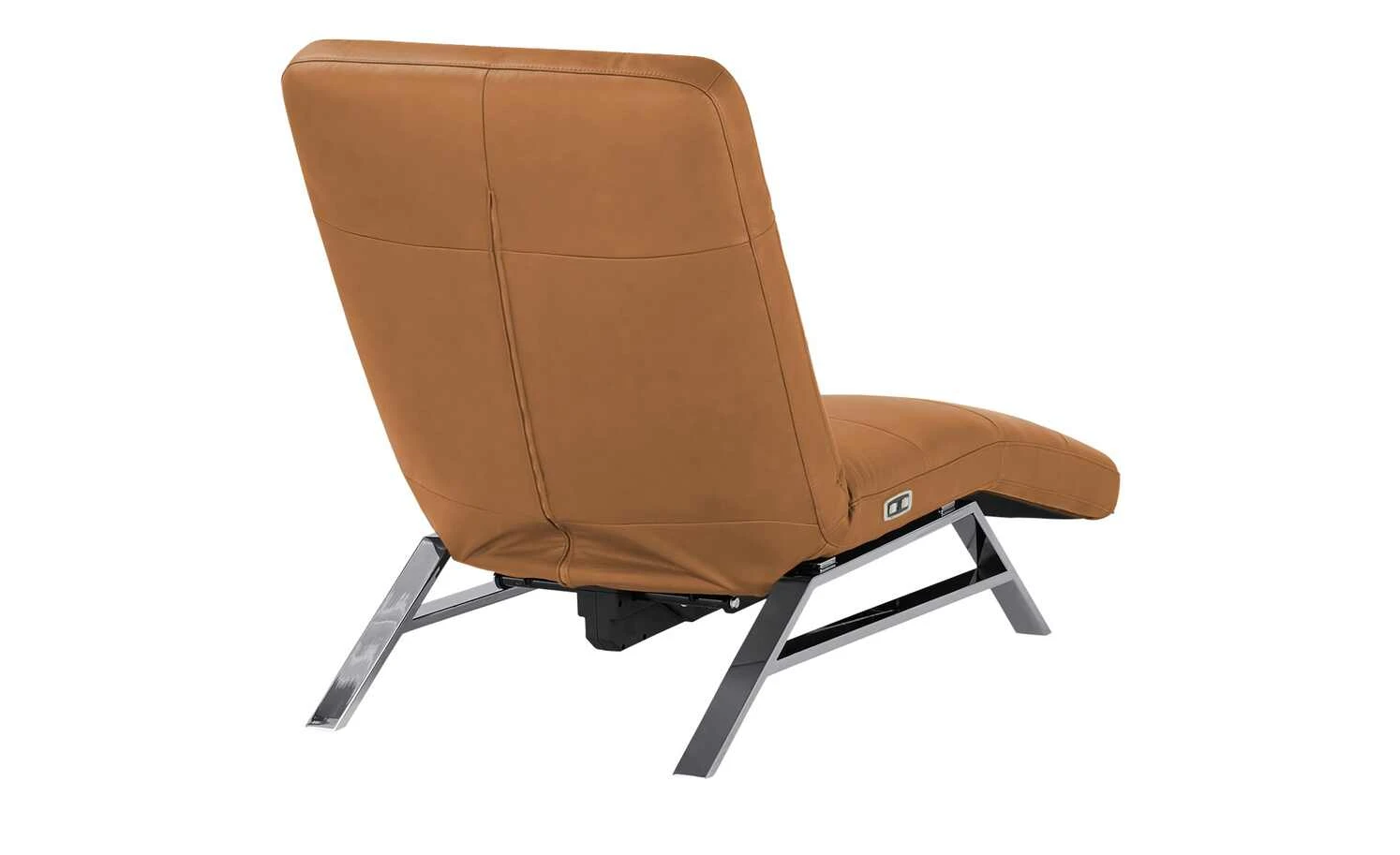 Relaxliege aus Leder Riva | Cognac (Orange-Braun) 4 Relaxliege aus Leder Riva | Cognac (Orange-Braun) – Bild 2
