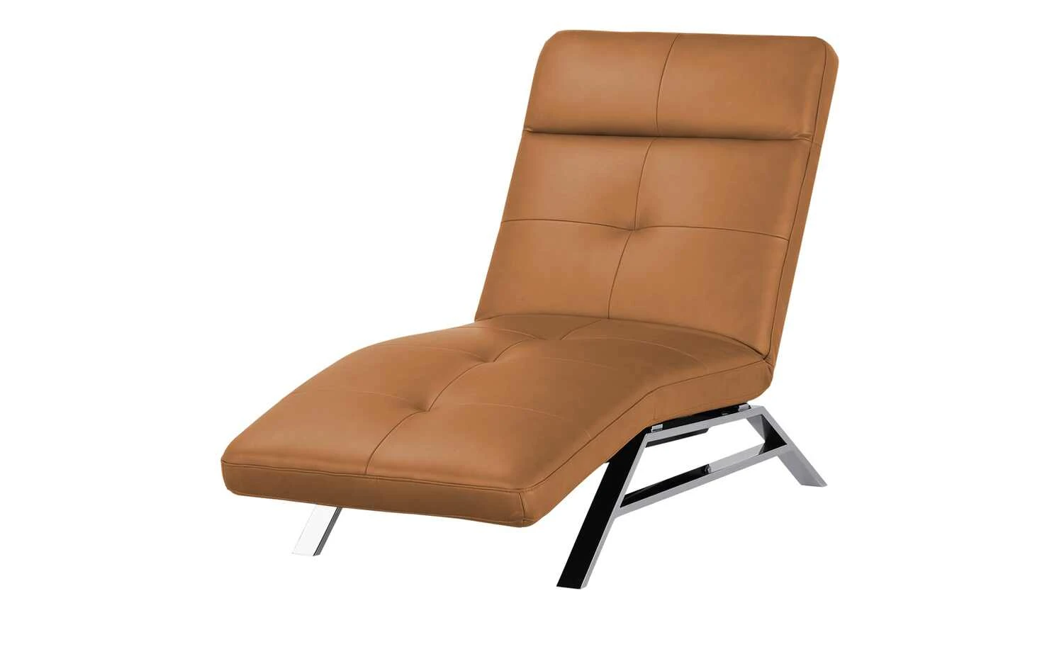 Relaxliege aus Leder Riva | Cognac (Orange-Braun) 3 Relaxliege aus Leder Riva | Cognac (Orange-Braun)