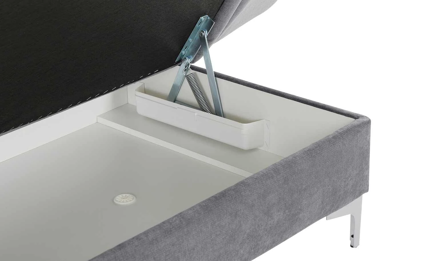 Liege Greta | Grau (Dunkelgrau) rechts Rückenkissen Uni 11 Liege Greta | Grau (Dunkelgrau) rechts Rückenkissen Uni – Bild 9