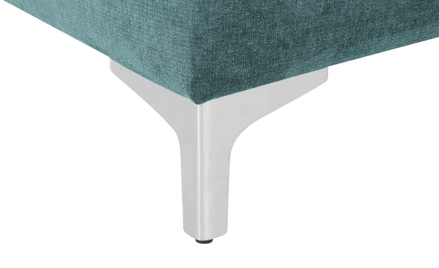 Liege Greta | Smaragd (Petrol) rechts Rückenkissen gesteppt 5 Liege Greta | Smaragd (Petrol) rechts Rückenkissen gesteppt – Bild 3