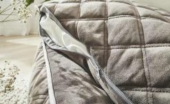 LABONI Hundebett Samt Classic | Stone (Grau) M -Polsterzubehör Verkäufe 28401368 2 202108051259